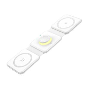 Wireless charger Essager  Magnetic wireless charger, Essager, EWXCX3-NMC02, 3w1, 15W (white) 