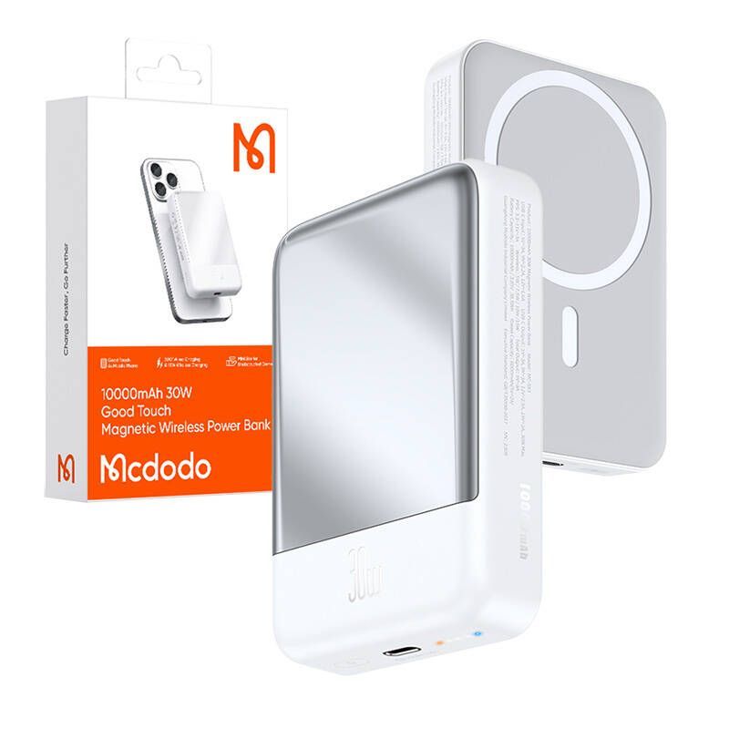 Väline aku Mcdodo Mcdodo MC-5930 Magnetic Power Bank 10000mAh, 30W (white)