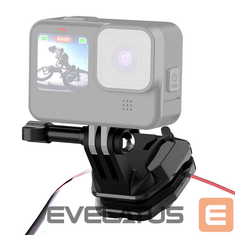 Muu Puller Motorcycle Windshield Mount Clip PULUZ for Action Cameras (Black)