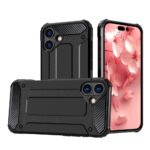 Чехол на заднюю панель Hurtel  Hybrid Armor iPhone 16 Plus Case - Black 