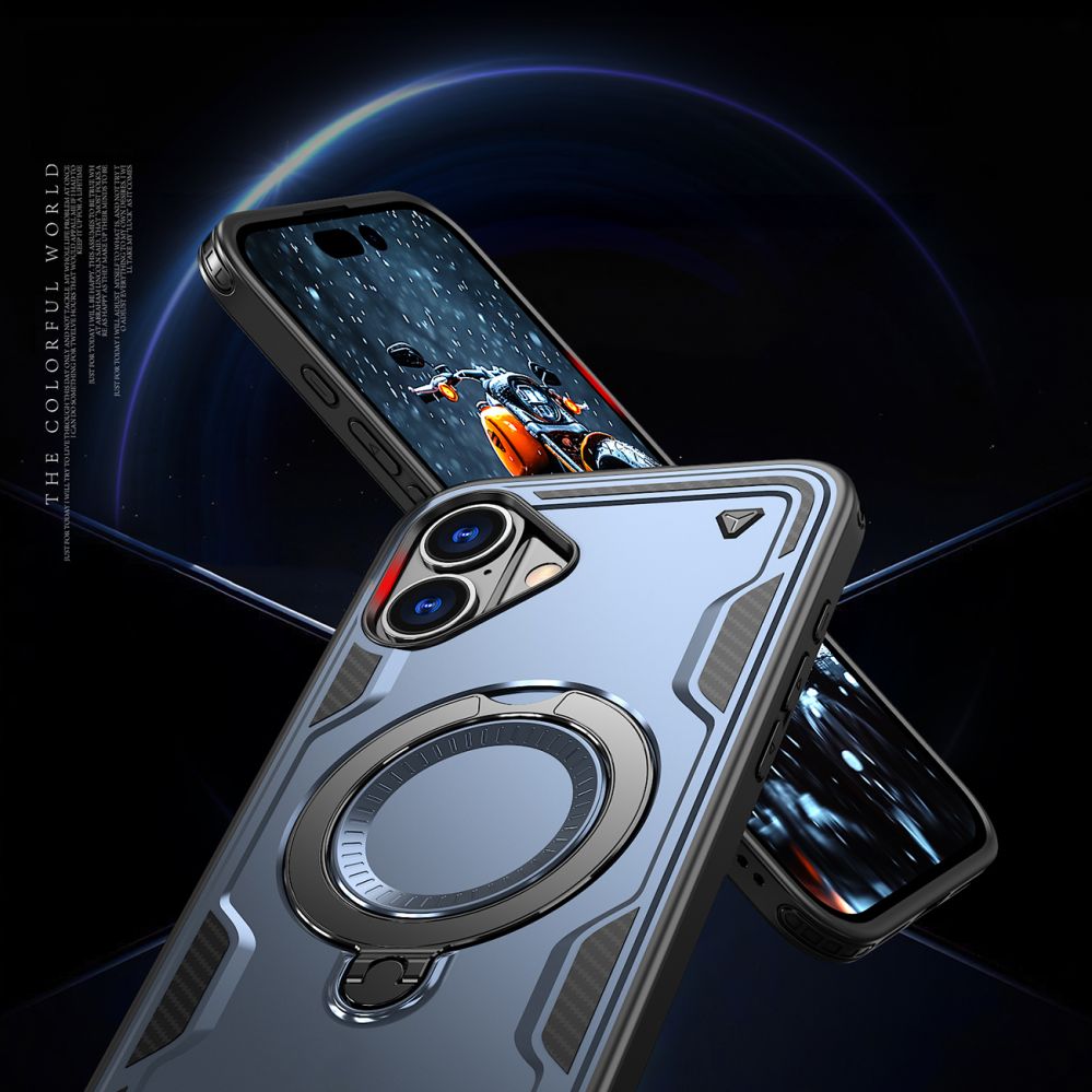 Nugarėlės dėklai Hurtel Hybrid Armor Trendy Case with MagSafe for iPhone 16 - Blue