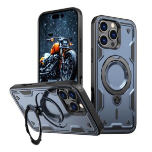 Nugarėlės dėklai Hurtel  Hybrid Armor Trendy Case with MagSafe for iPhone 16 Pro Max - Blue 