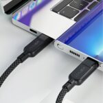 Kaabel Acefast  Acefast C5 USB-C - USB-C / USB-C 2in1 100W 480Mb/s cable - black 