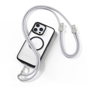 Žiedinis laikiklis Dux Ducis Universal DUX DUCIS Plaz - cross-body phone strap - grey Grey