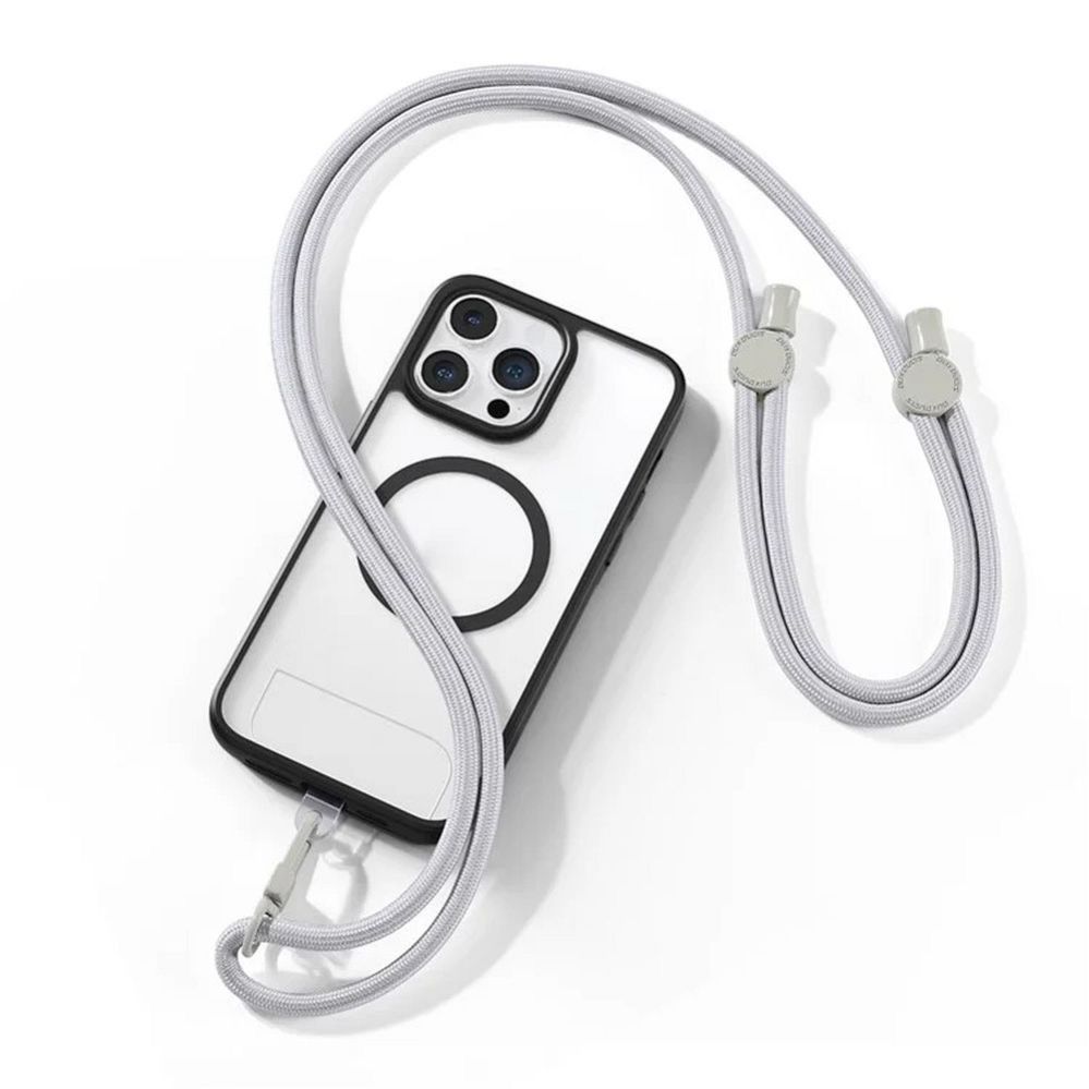 Ring Holder Dux Ducis Universal DUX DUCIS Plaz - cross-body phone strap - grey Grey