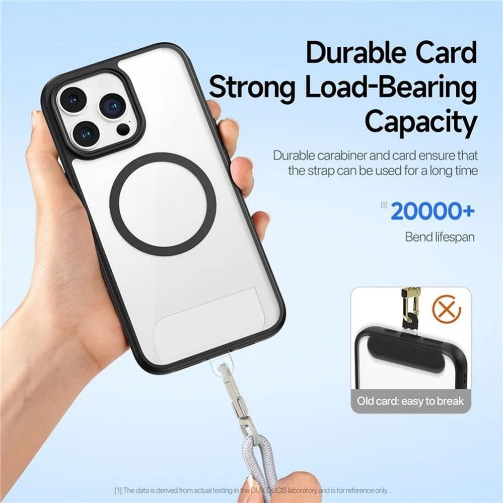 Ring Holder Dux Ducis Universal DUX DUCIS Plaz - cross-body phone strap - grey Grey