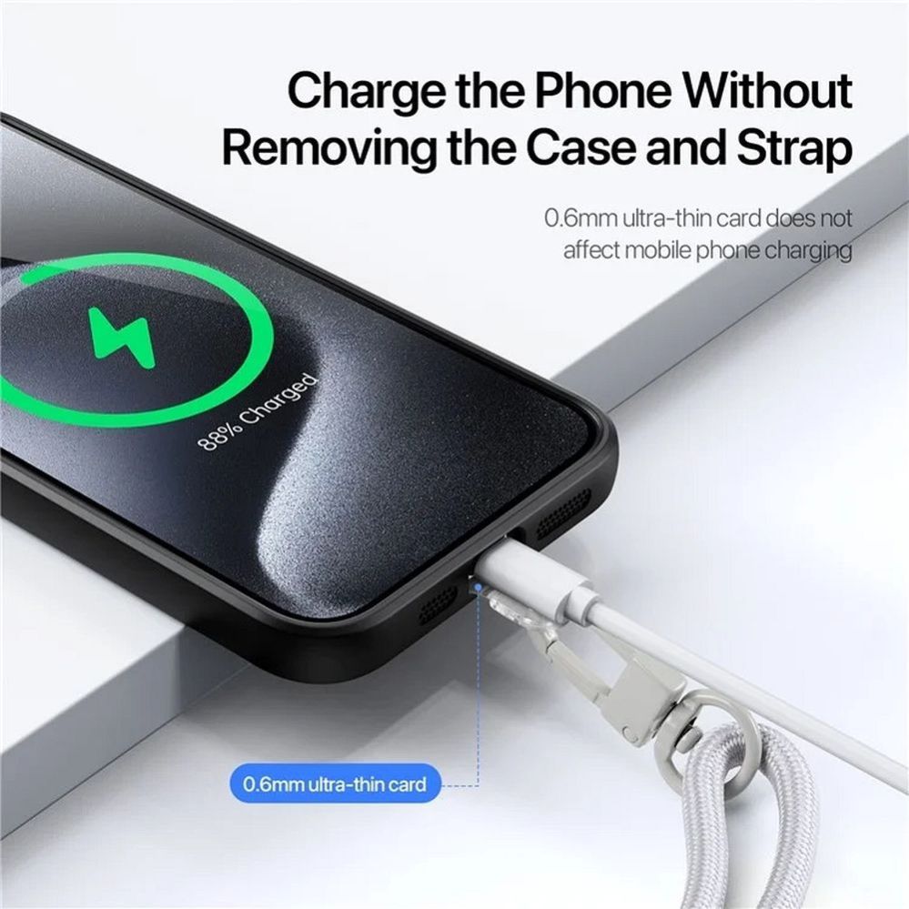 Ring Holder Dux Ducis Universal DUX DUCIS Plaz - cross-body phone strap - grey Grey