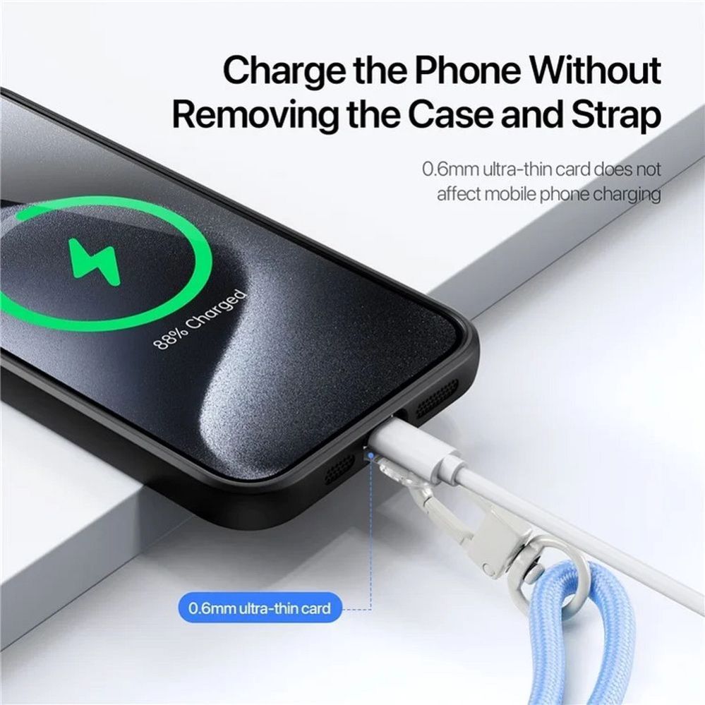 Rõngahoidja Dux Ducis Universal DUX DUCIS Plaz - cross-body phone strap - light blue Light Blue