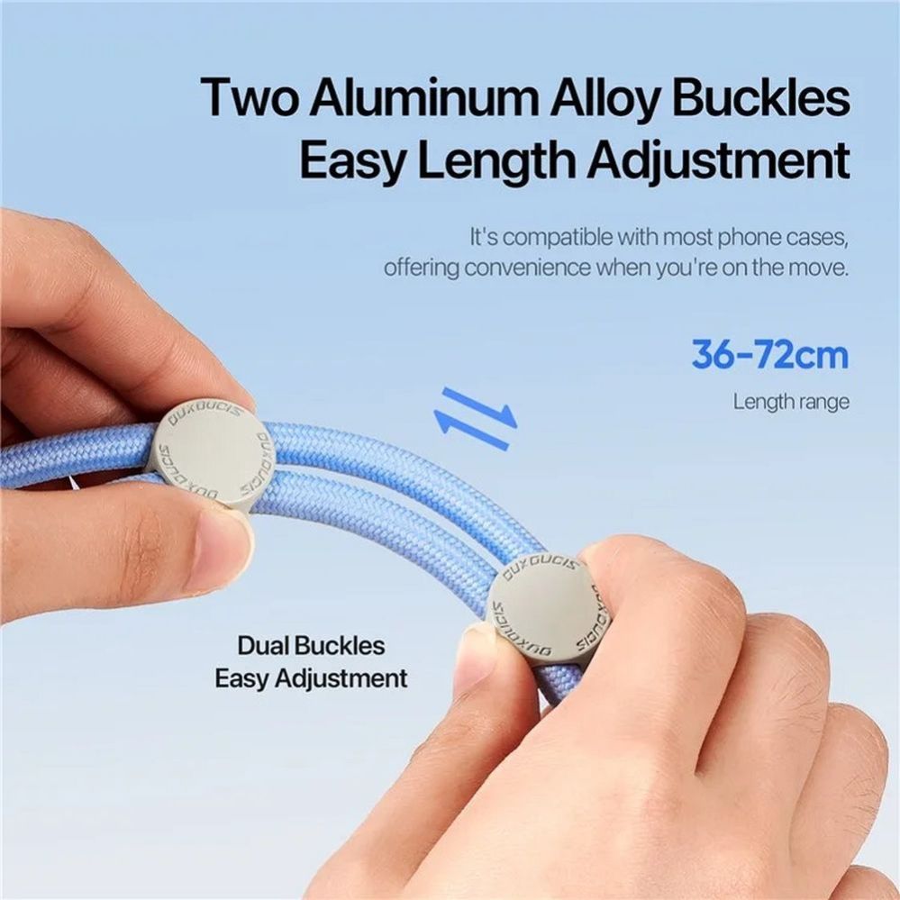 Rõngahoidja Dux Ducis Universal DUX DUCIS Plaz - cross-body phone strap - light blue Light Blue
