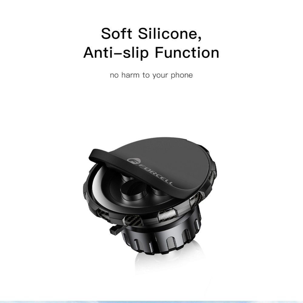 Puutepliiats Forcell Magnetic car phone holder Forcell F-Grip MagLuxe windshield / dashboard / air vent black