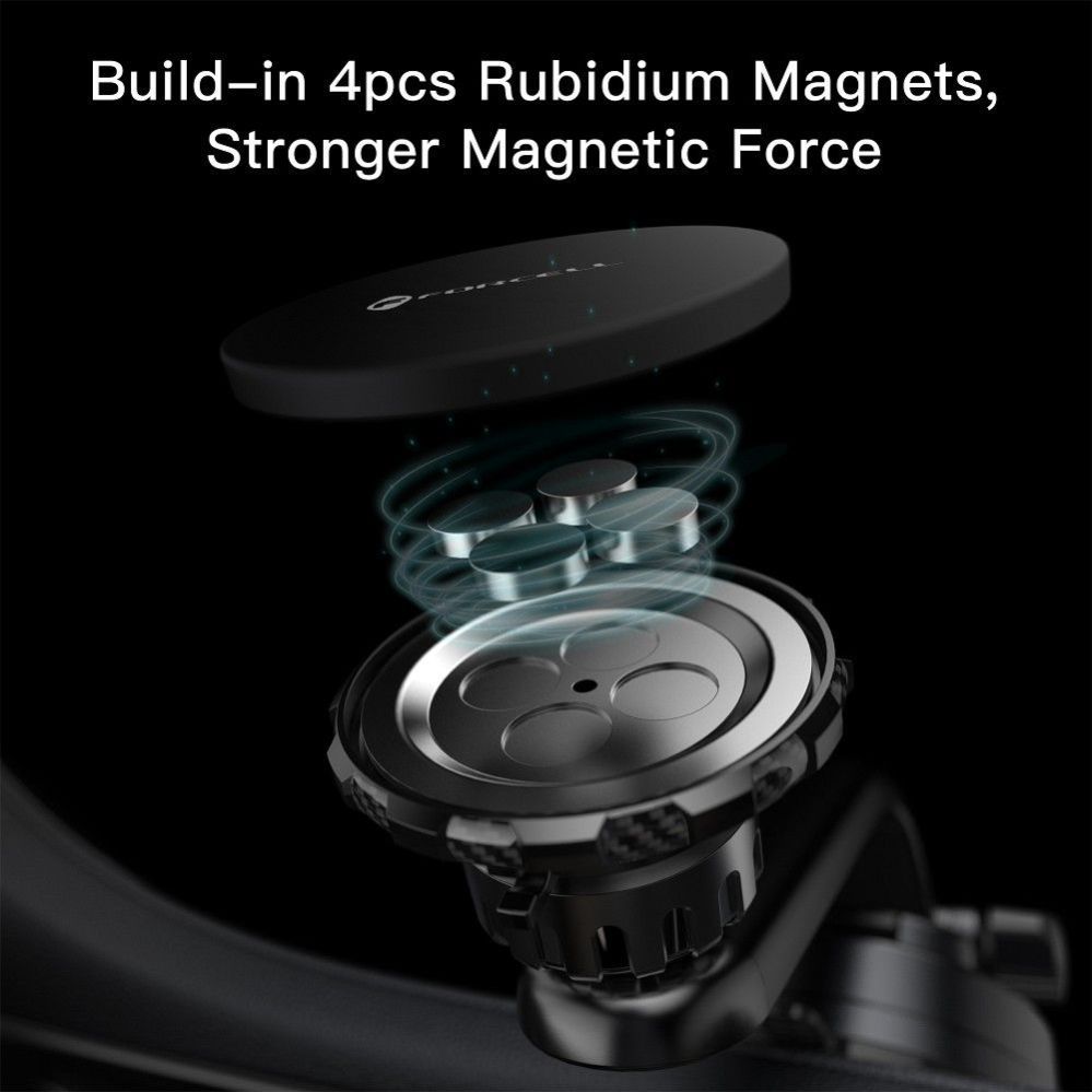 Puutepliiats Forcell Magnetic car phone holder Forcell F-Grip MagLuxe windshield / dashboard / air vent black