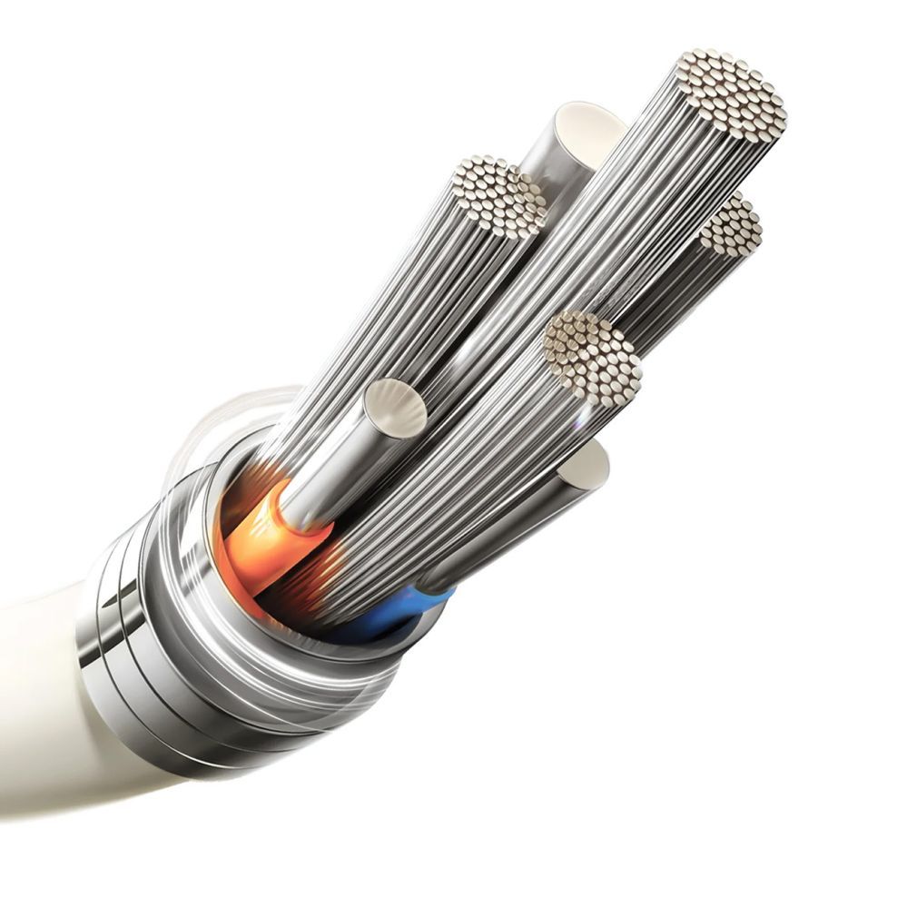 Kabelis Joyroom Joyroom S-A53 3A USB-A - Lightning Cable with Fluorescent Tip 1.2m - Beige