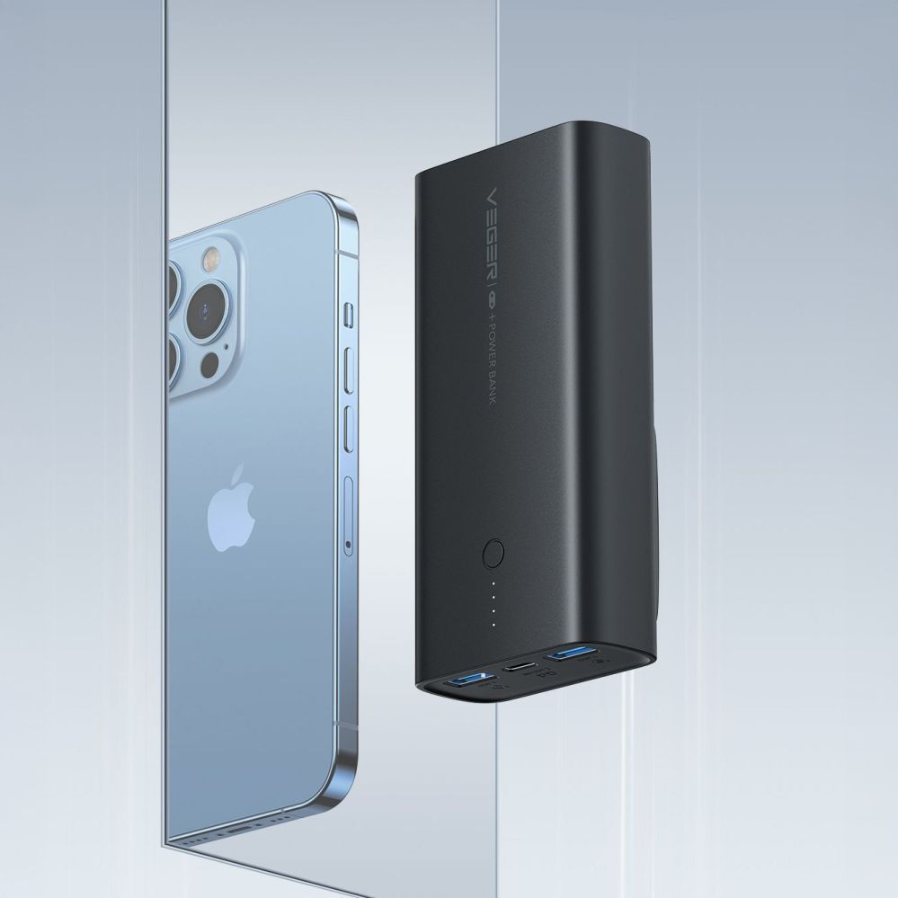 Väline aku Veger Powerbank Veger ACE100 W1146 10000mAh 20W PD QC3.0 - black