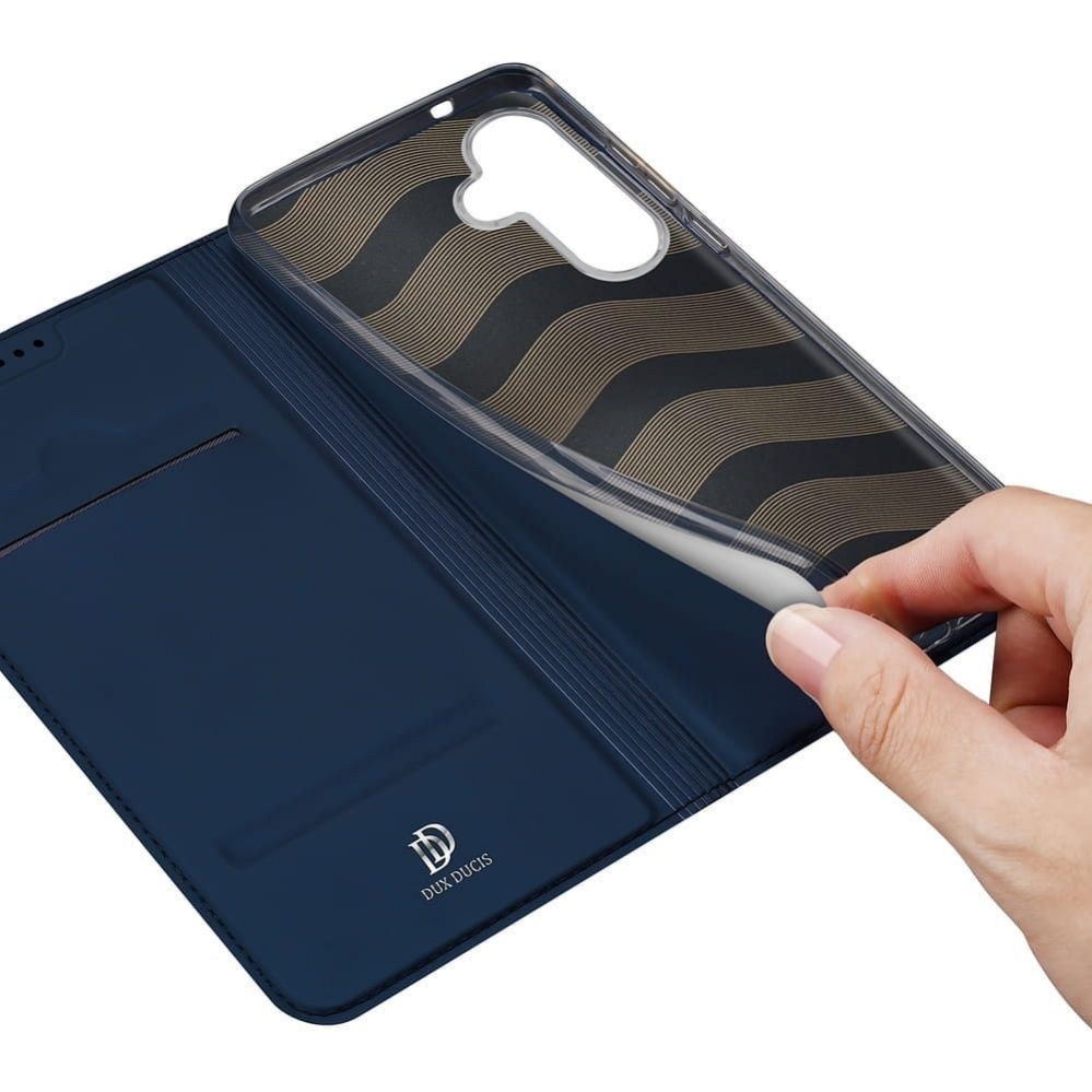 Universaal spordiümbris Dux Ducis - DUX DUCIS wallet case SKIN PRO for SAMSUNG S25 blue