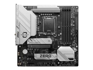 Motherboard for Intel processors MSI  B760M PROJECT ZERO | Processor family Intel | Processor socket LGA1700 | DDR5 | Supported hard disk drive interfaces SATA, M.2 | Number of SATA connectors 4 
