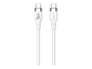 Kabelis HYPER  | 1M Silicone 240W USB-C Charging Cable | USB-C to USB-C 