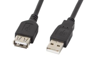 Kabelis Lanberg  USB-A 2.0 Cable 1.8 m | CA-USBE-10CC-0018-BK | USB Type-A to USB Type-A 