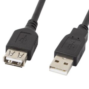 Kaabel Lanberg  USB-A 2.0 Cable 1.8 m | CA-USBE-10CC-0018-BK | USB Type-A to USB Type-A 