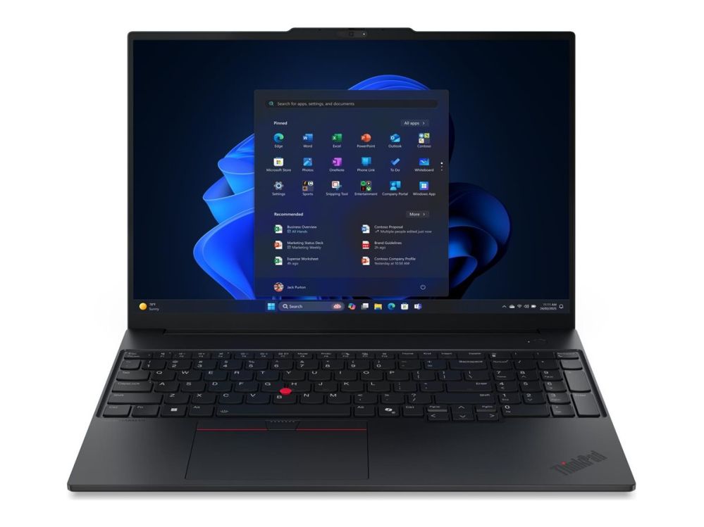 Laptop computer Lenovo ThinkPad E16 G3 AMD | Black | 16 " | IPS | WUXGA | 1920 x 1200 pixels | Anti-glare | AMD Ryzen 5 | 230 | 16 GB | SO-DIMM DDR5 | Solid-state drive capacity 512 GB | AMD Radeon 760M Graphics | Windows 11 Pro | 802.11ax | Bluetooth version 5.3 | Keyboard language Nordic | Keyboard backlit | Warranty 36 month(s) | Battery warranty 12 month(s)