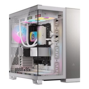 Computer case Corsair  PC Case | 6500X Dual Chamber | White/Satin Gray Aluminum | Mid-Tower | Power supply included No 
