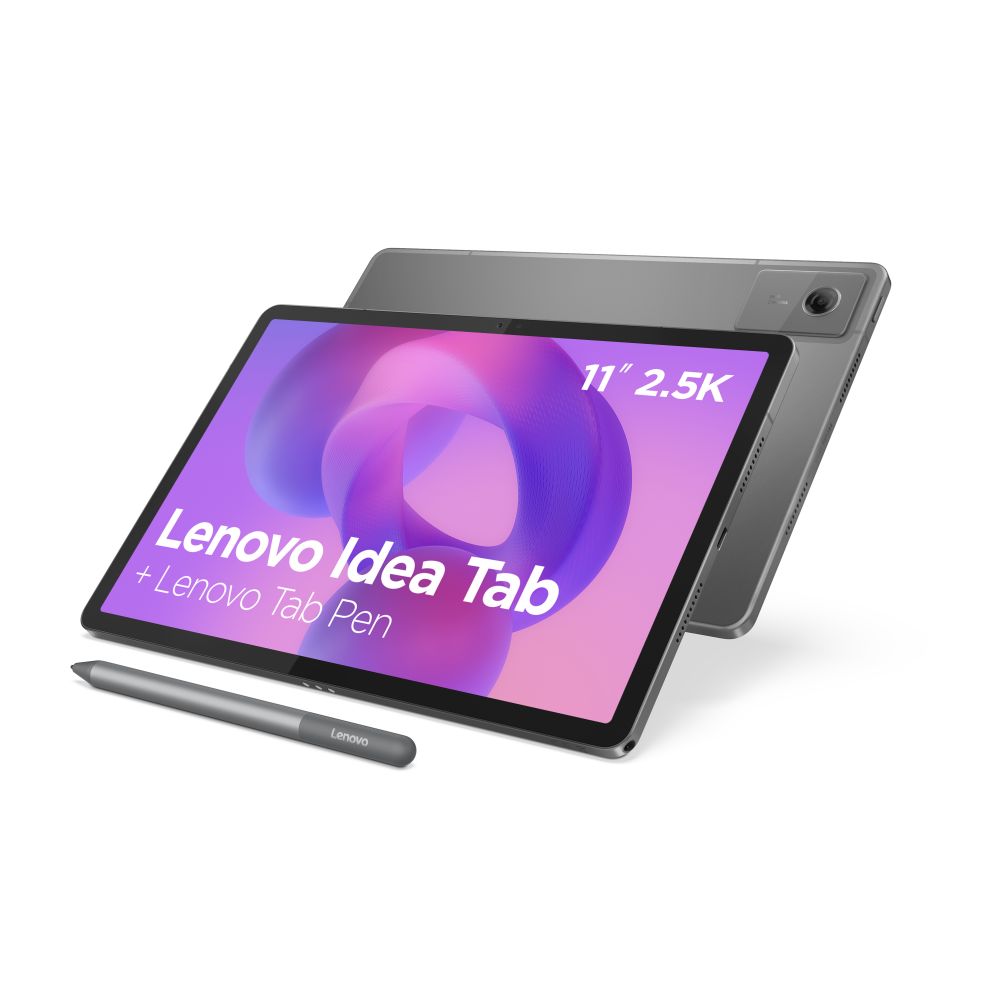 Tablet Lenovo Idea Tab 11 2.5K Mediatek Dimensity 6300/8GB/128GB/Android 15/Grey/2Y Warranty | Tab (without power adapter) | Idea Tab | 11 " | IPS | 2560x1600 pixels | MediaTek | Dimensity 6300 | 8 GB | Soldered LPDDR4x | 128 GB | Wi-Fi | Front camera | 5 MP | Rear camera | 8 MP | Bluetooth | BT5.2 | Android | 15 or Later | Warranty 24 month(s) | Tab Pen