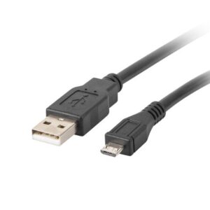 Kaabel Lanberg  USB Micro (M) to USB-A (M) 2.0 Cable | CA-USBM-10CC-0018-BK 
