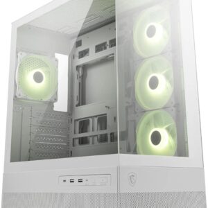Computer case MSI  | PC Case | MAG PANO 110R PZ WHITE | White | Mid-Tower | Power supply included No 