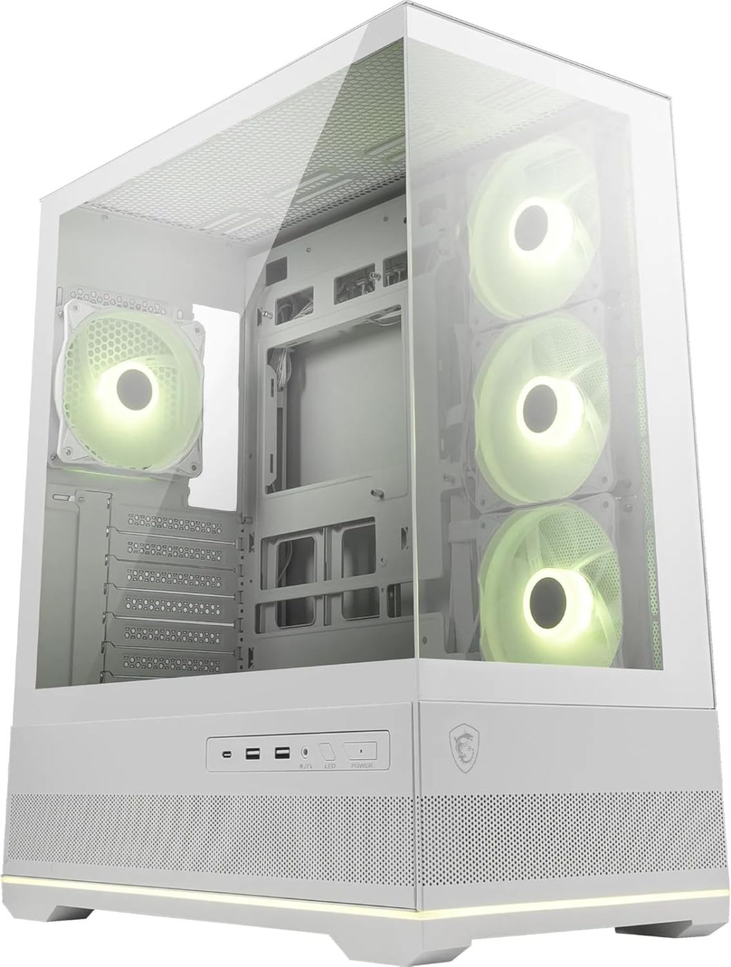 Computer case MSI | PC Case | MAG PANO 110R PZ WHITE | White | Mid-Tower | Power supply included No