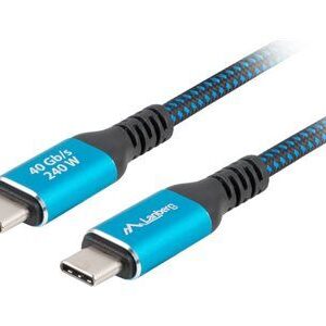 Cable Lanberg  USB-C M/M 4.0 CABLE 240W 8K 60HZ | CA-CMCM-45CU-0015-BK 