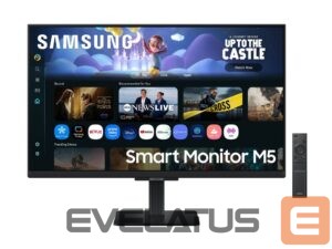 Monitoriai Samsung  LS27FM500EUXEN 27" Smart Monitor M5 M50F 1920x1080/16:9/250cd/m2/5ms, HDMI, USB, DP | 