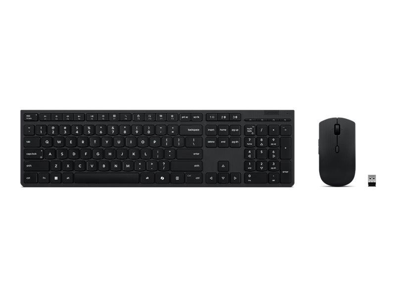 Computer keyboard Lenovo Professional Wireless Rechargeable Combo Keyboard and Mouse-Nordic |