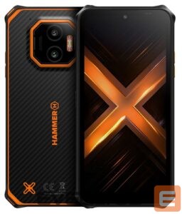 Išmanusis telefonas Hammer  Energy X2 | Orange | 6.1 " | IPS | 1560 x 720 pixels | Mediatek | Internal RAM 6 GB | 128 GB | Dual SIM | 4G | Main camera resolution 50 MP | Android | 15 | 5000 mAh