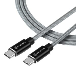 Cable Tactical - Tactical Fast Rope Kevlar Cable USB-C/USB-C 100W 20V/5A 0.3m Grey 