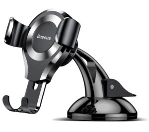 Auto turētājs Baseus - Baseus SUYL-XP0S Osculum Gravity Car Mount Black/Silver