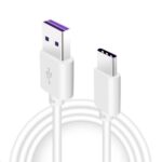 Kabelis Huawei  Huawei Original Quick Charger USB-C Data Cable 5A 1m White (Service Pack)