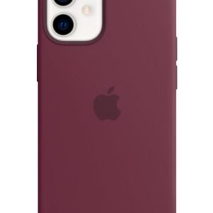 Back panel cover Apple - MHKQ3ZM/A Apple Silicone Magsafe Cover for iPhone 12 Mini Plum