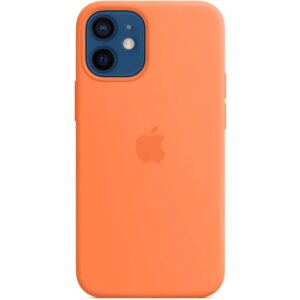 Back panel cover Apple - MHKN3ZM/A Apple Silicone Magsafe Cover for iPhone 12 Mini Kumquat