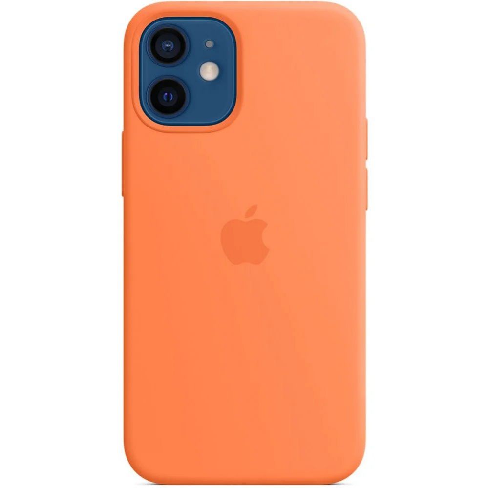 Back panel cover Apple - MHKN3ZM/A Apple Silicone Magsafe Cover for iPhone 12 Mini Kumquat