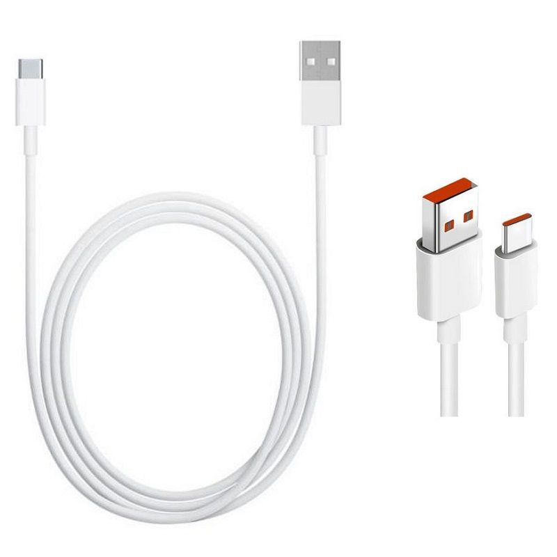Kabelis Xiaomi Xiaomi Original USB-C Data Cable 6A 1m White (Bulk)