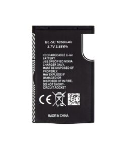 Battery -  BL-5C Battery for Nokia 1050mAh Li-Ion (OEM)