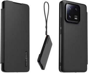 Tagakaaned -  Made for Xiaomi Book Case with Necklace for Xiaomi 13 Pro Black