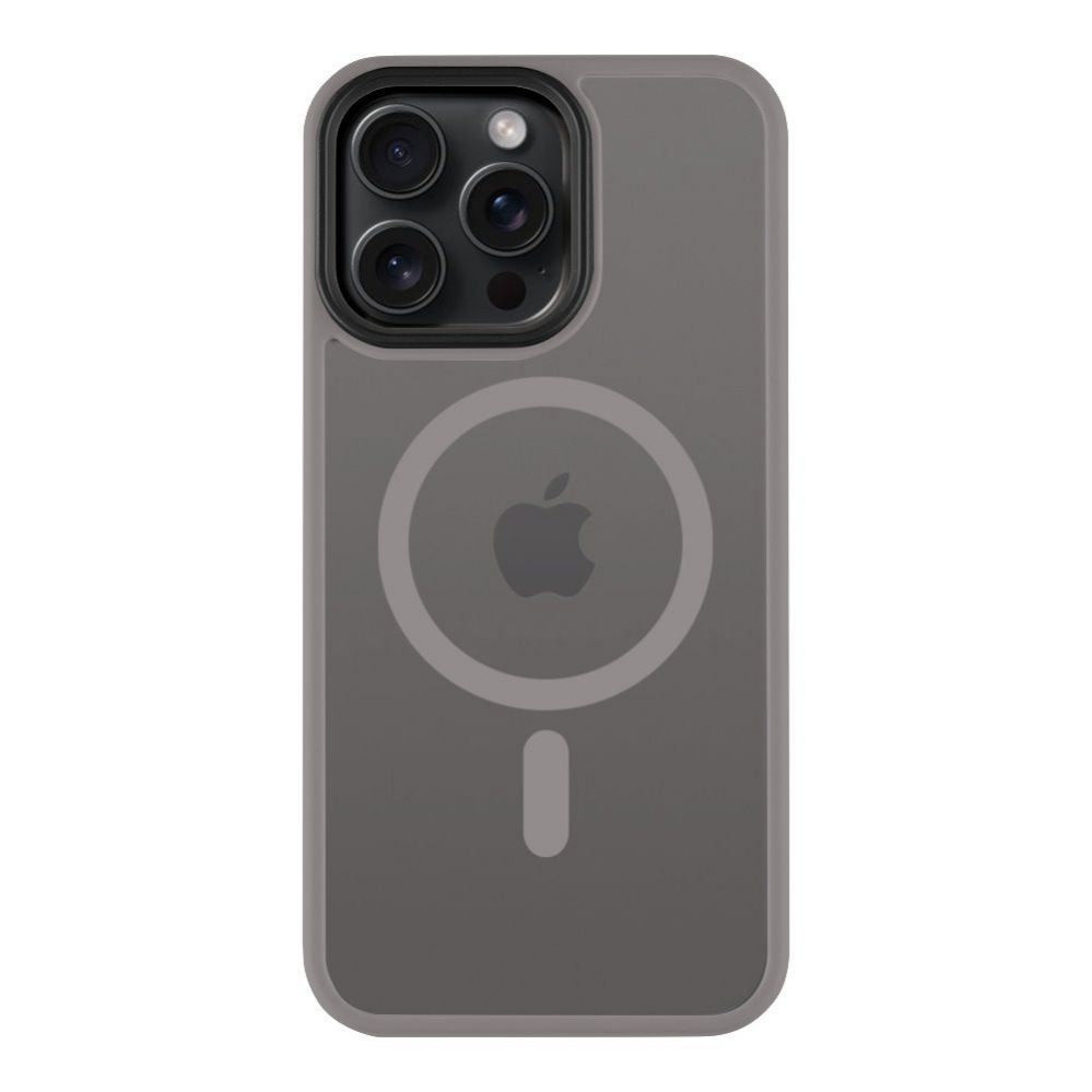 Tagakaaned Tactical - Tactical MagForce Hyperstealth Cover for iPhone 15 Pro Max Light Grey