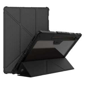 Kaaned - kaaned Nillkin - Nillkin Bumper PRO Protective Stand Case Multi-angle for Samsung Galaxy Tab S9 Ultra Black