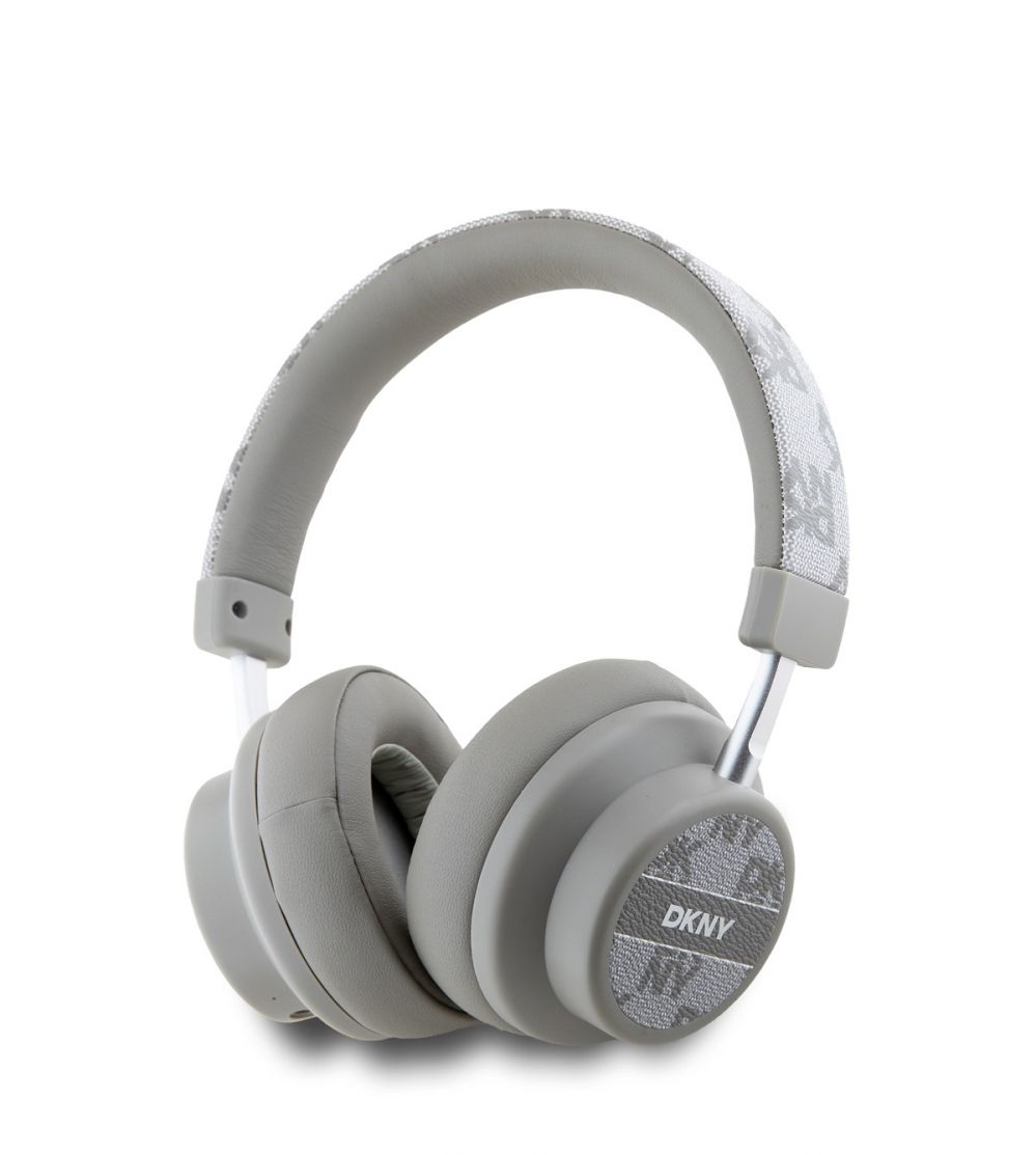 Converter DKNY - DKNY PU Leather Checkered Pattern Wireless Headphone Biege