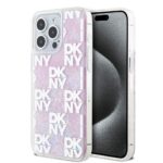 Чехол на заднюю панель DKNY - DKNY Liquid Glitter Checkered Pattern Case for iPhone 15 Pro Max Pink 
