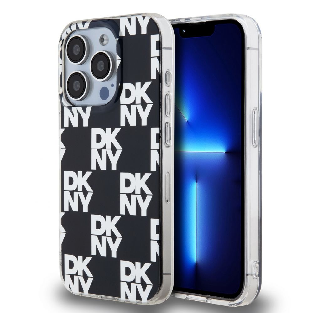 Back panel cover DKNY - DKNY PC/TPU Checkered Pattern Case for iPhone 15 Pro Black