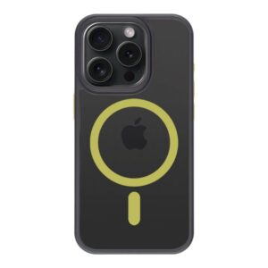 Tagakaaned Tactical - Tactical MagForce Hyperstealth 2.0 Cover for iPhone 15 Pro Black/Yellow 