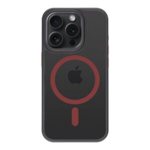 Tagakaaned Tactical - Tactical MagForce Hyperstealth 2.0 Cover for iPhone 15 Pro Black/Red 