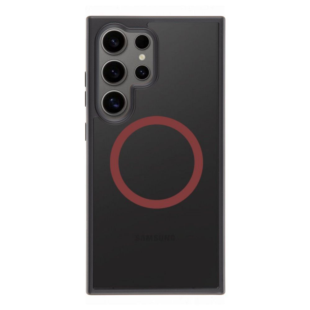 Tagakaaned Tactical - Tactical MagForce Hyperstealth 2.0 Cover for Samsung Galaxy S24 Ultra Black/Red