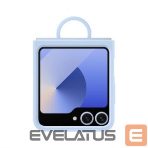 Kaaned - kaaned Samsung - EF-PF741TLE Samsung Silicone Cover with Ring for Galaxy Z Flip 6 Blue